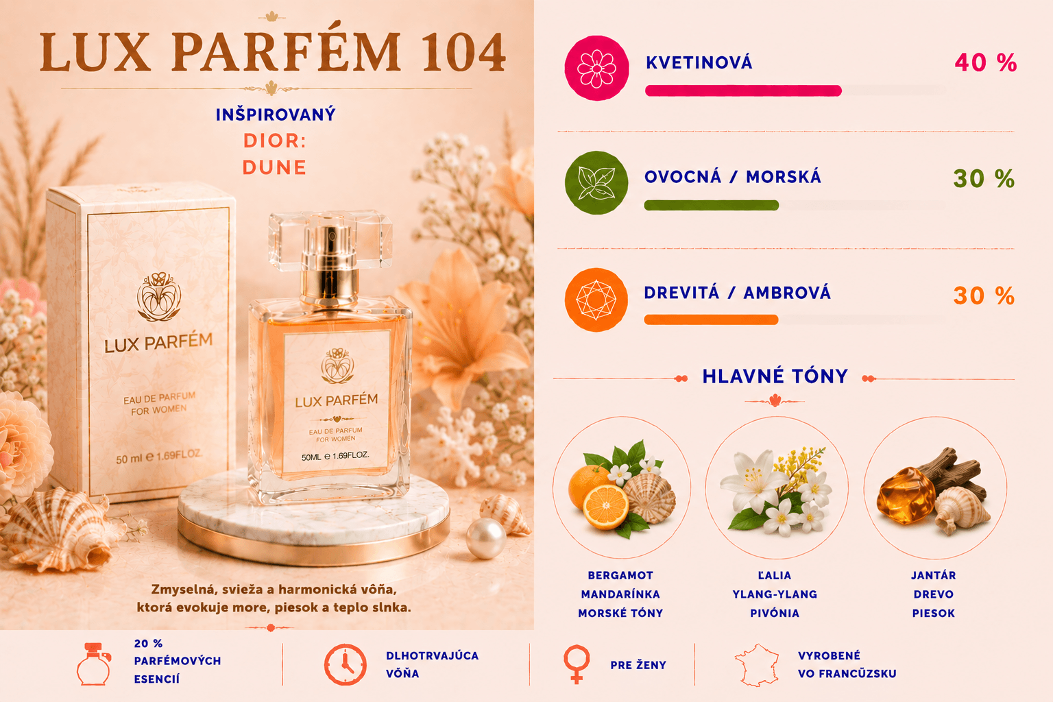 Lux Parfém 104 – Inšpirovaný Dior: Dune